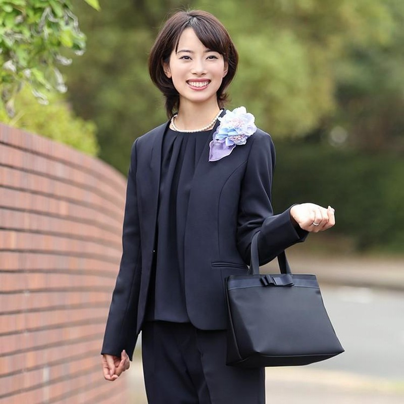 ブラウス レディース オフィス 紺 長袖 フォーマル 入学式 通勤 トップス 大きいサイズ 洗える ママ 七五三 入園式 卒園式 卒業式 服装 母親 ネイビー VN-004-BL nina's（ファッション） ブラウス レディース オフィス 紺 長袖