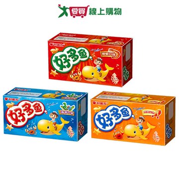 好麗友好多魚餅乾(海苔/烤蝦/烤雞)(30G/盒)【愛買】