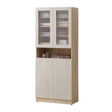 唯熙傢俱-庫柏橡木雙色2.5尺書櫃