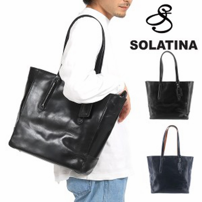 レビューを書いて 5 ソラチナ トートバッグ 肩掛け メンズ Sjg 00001 Solatina ファスナー付き 本革 レザー ビジネスバッグ ビジ 通販 Lineポイント最大1 0 Get Lineショッピング