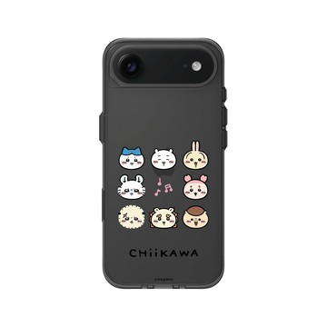 iPhone Air Clear (相機按鈕) 酷墨灰 - 吉伊卡哇Chiikawa - 大頭夥伴集合囉！