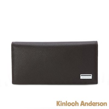 【金安德森】Onyx 銀標翻蓋式長夾-沉穩棕