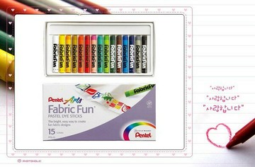 Pentel 飛龍 PTS-15 染色蠟筆系列15色