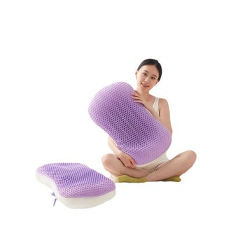 纖維枕 Ellea 涼感TPE蜂窩枕 釋壓枕 涼感枕頭 涼感科技枕頭 透氣不捂熱 人體工學頸枕