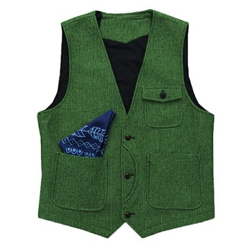 【巴黎精品】現貨+預購 西裝背心西服馬甲-V領多口袋休閒純色男外套13色a1ad22