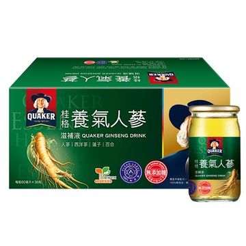 桂格 無糖養氣人蔘60mlX36瓶