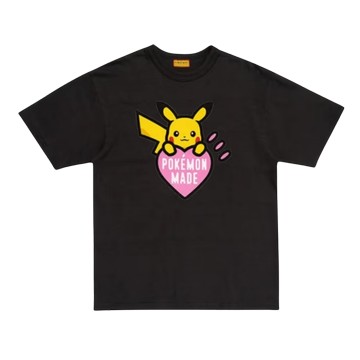 POKEMON MADE GRAPHIC PIKACHU HARAJUKU T-SHIRT BLACK XX30TE004