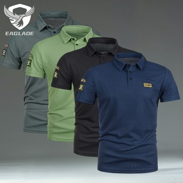 EAGLADE 海軍藍 K11 男士透氣 ZT189 領男士 Polo T 恤
