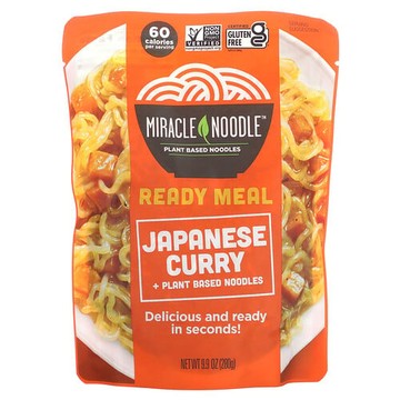 Miracle Noodle, 即食餐，日本咖喱 + 植物麵條，9.9 盎司（280 克）