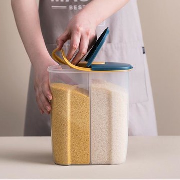 PUSH!餐廳廚房用品 廚房收納大容量儲物罐雜糧罐 五穀雜糧透明密封罐I96