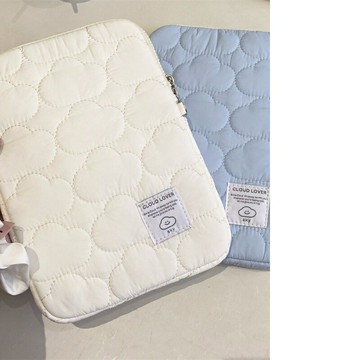 【巴黎精品】現貨+預購 手拿包帆布電腦包-新韓版雲朵充棉男女包包2色w1ac46