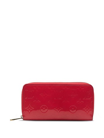 Louis Vuitton Pre-Owned - 2016 Monogram Vernis Zippy Wallet long wallets - women - Leather - One Size - Red