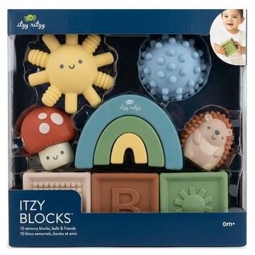 itzy ritzy 軟Q繽紛感統玩具10件組  Itzy Ritzy 多色  1組