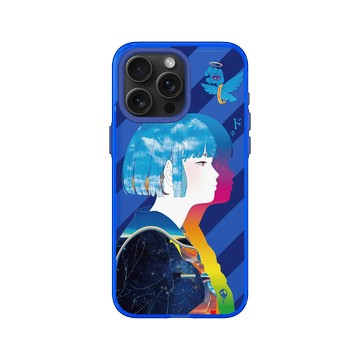 iPhone 15 Pro Max Clear 激光藍 - MITSUME - Blue bird