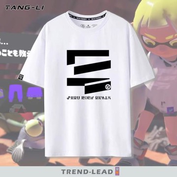 Splatoon斯普拉遁噴射戰士任天堂游戲周邊印花純棉短袖T恤春夏季