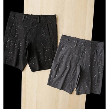 長鳳洲！鳥系褲王千元級戶外機能壓膠商務防水速干五分休閑短褲男