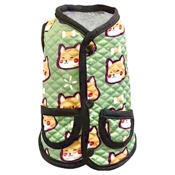 SassyDog 格紋馬甲  10號(S)  柴犬風  2件