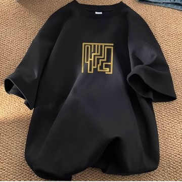 情侶  男生上衣 短袖男 男生衣服 M-5XL 寬鬆T恤   男士短袖 五分袖 大尺碼 ATCT172【FIZZE】