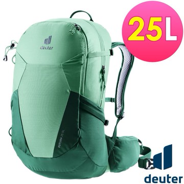【Deuter】FUTURA 透氣網架背包25SL(女性窄肩款)休閒背包.旅遊背包.攻頂包.戶外健行/3400221 綠