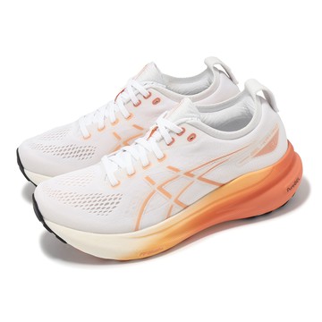 [ACS] Asics 慢跑鞋 GEL-Kayano 31 女鞋 白 橘 支撐 緩衝 運動鞋 亞瑟士 1012B670100