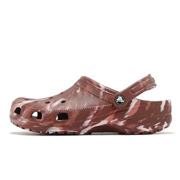 Crocs 洞洞鞋 洞洞鞋 Classic Marbled Clog 男女鞋 深土棕 經典大理石花紋 克駱格 卡駱馳 2068672FM