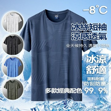 Week ONE牌同工廠【L-8XL】迷彩涼感T恤 男生排汗衫 大呎碼冰絲衣 吸濕排汗 運動短袖 涼感衣 短袖上衣 短T