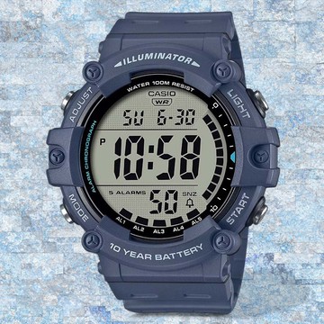 AE-1500WH-2A 運動休閒 大錶面電子錶 (錶徑5.1公分)