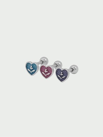Heart Flower Earrings