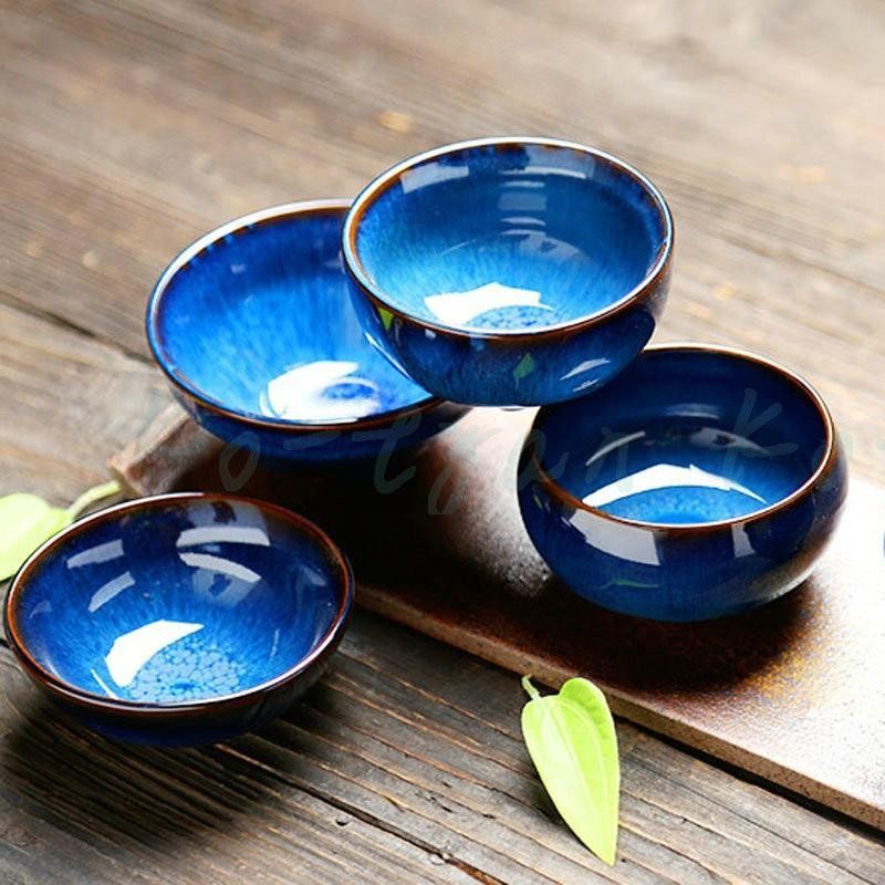 建盞（けんさん）天目茶碗 手作り 和食器 お茶碗 茶器 茶道具器 陶器