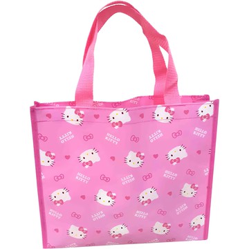 Hello Kitty 凱蒂貓 覆膜收納袋 小橫款  1入  粉色