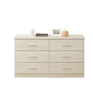 直人木業-COCO奶油風六斗櫃121公分