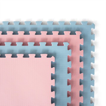 【QMAT】20MM巧拼地墊-雙色4入組60*60CM