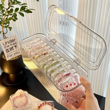 【臺書屋】飾品收納盒 徽章收納盒 透明徽章盒 手鐲收納盒 項鍊收納盒 吧唧收納盒 追星周邊盒 胸章展示盒