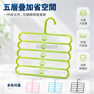 台灣出貨✨ 加粗三層衣架 防滑褲架掛鉤 多功能收納晾衣架 兒童成人適用 加厚穩固設計