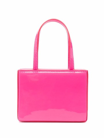 Amina Muaddi - Super Amini Giorgia mini bag - women - Patent Leather - One Size - Pink