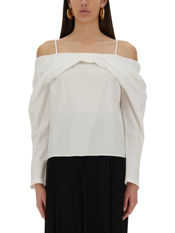 nina ricci "off-shoulder" shirt
