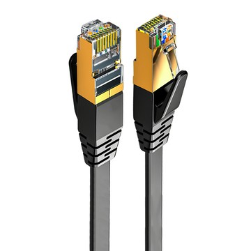 DTAudio Cat 7 高速網路線 分享器/數據機/機上盒  200cm  黑色  1條