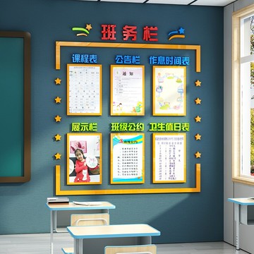 教室裝飾文化牆貼 班級務公告欄牆貼面光榮譽展示文化教室布置裝飾神器培訓機構開學『XY34715』