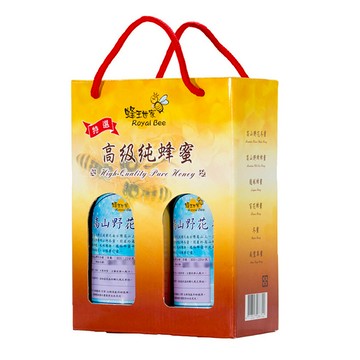 [快速出貨] 【蜂王世家】頂級高山野花冬蜜兩瓶提盒組/國際認證蜜優惠組/精美伴手禮/秋冬養生飲品/母親節送禮首選