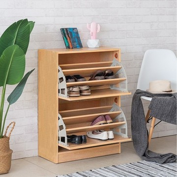 E家工廠 翻斗鞋櫃 248-HX  新櫻桃木色  2層