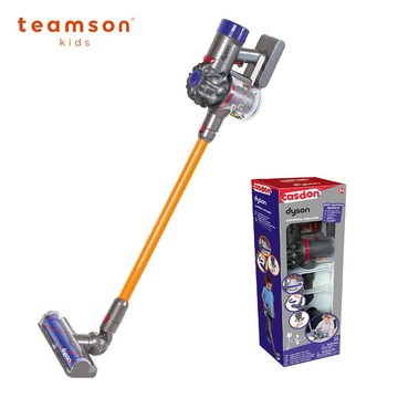 媽媽有的，我也有！【Teamson】Dyson 聯名款仿真手持無線吸塵器玩具｜兒童玩具 無線吸塵器 做家事 扮家家酒 寓教於樂 生日禮物 兒童禮物 成長禮物 送禮推薦