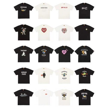 日系潮牌human made愛心蛇年短袖男女情侶ins夏季老虎鴨子T恤