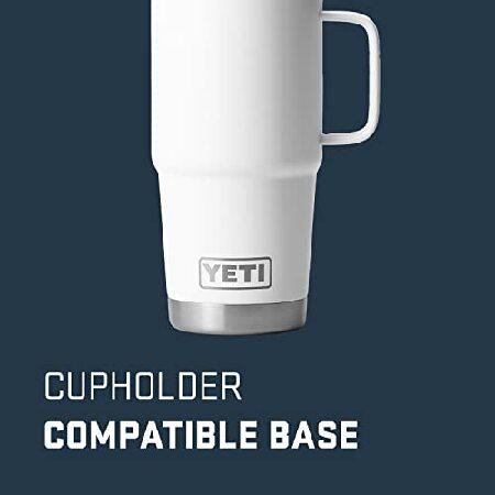 YETI Rambler 20 oz Travel Mug, Stainless Steel, Vacuum Insulated with Stronghold Lid, White並行輸入品