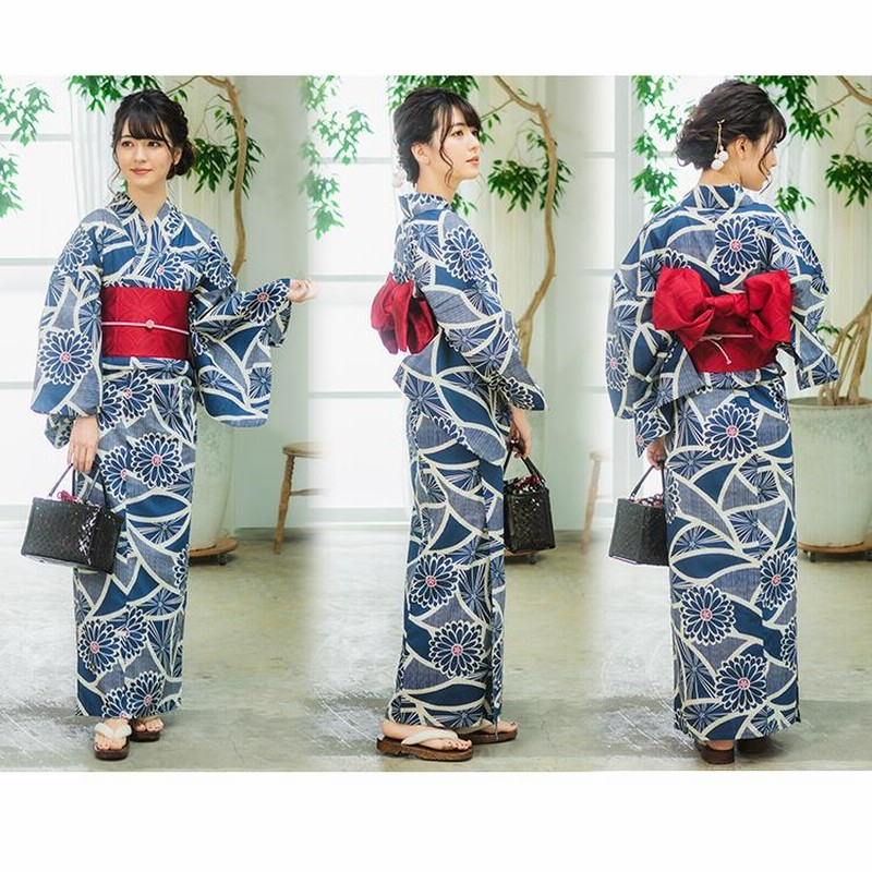 人気の春夏 浴衣】ティータイム ケーキ模様 夏 単衣 合繊 洋風 ティーカップ 着物・浴衣