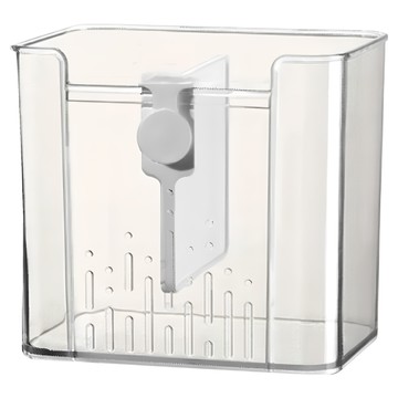 FaSoLa 多用途可移冰箱收納盒 透明 尺寸13.6x9.8x12.5cm  2組