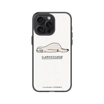 iPhone 15 Pro Max Clear 酷墨灰 - ilovedoodle (Lim Heng Swee) - Slophisticated 樹懶