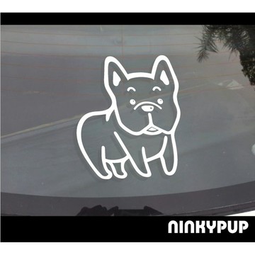 反光屋FKW 法鬥 柴犬 馬爾濟斯 貴賓 哈士奇 巴哥 寵物 毛孩 汽車貼紙 個性貼紙 超萌 時尚可愛創意貼 防水貼紙