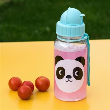 【Rex LONDON】輕攜吸管水壺(熊貓500ml)