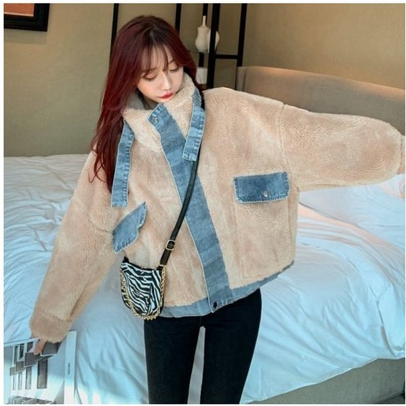 ボアブルゾン レディース ボア ブルゾン デニム 秋冬 冬 大きいサイズ 30代 40代 アウター 切り替え おしゃれ 暖かい 通勤 もこもこ かわい 通販 Lineポイント最大0 5 Get Lineショッピング