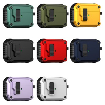 藍獅藍獅適用 AirPods 4／Pro 2 保護殼｜盔甲風磁吸設計 全包防護 無線藍牙耳機殼